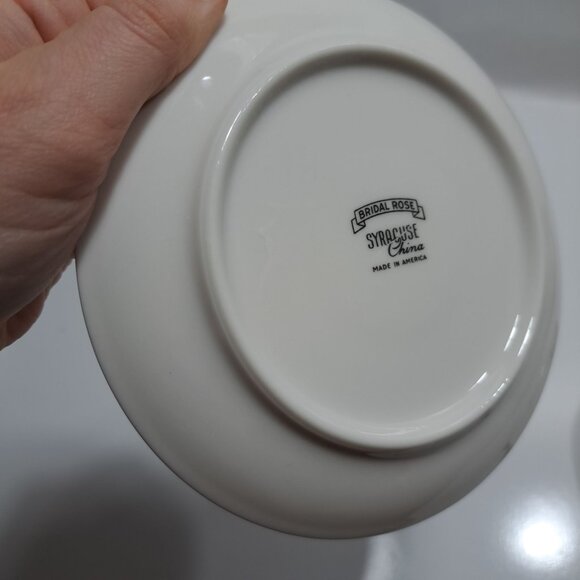 Bridal Rose Syracuse China Saucer With Floral Design - Picture 5 of 5
